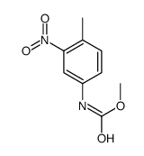 N-(4-甲基-3-硝基苯基)氨基甲酸甲酯结构式