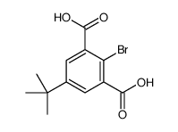 2-bromo-5-tert-butylbenzene-1,3-dicarboxylic acid结构式