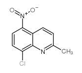 8-氯-2-甲基-5-硝基喹啉结构式