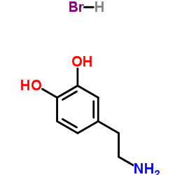 2-(3,4-二羟基苯基)乙胺 氢溴酸盐结构式