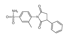 4-(2,5-dioxo-3-phenylpyrrolidin-1-yl)-3-methylbenzenesulfonamide Structure