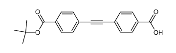 4-(4'-tert-butyloxycarbonylphenylethynyl)benzoic acid Structure