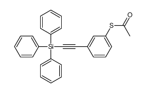 S-[3-(2-triphenylsilylethynyl)phenyl] ethanethioate结构式