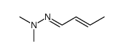 (E)-2-butenal N,N-dimethylhydrazone结构式