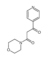 1-morpholino-3-(pyridin-4-yl)propane-1,3-dione结构式