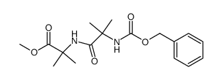2-(2-benzyloxycarbonylamino-2-methyl-propionylamino)-2-methylpropionic acid methyl ester结构式
