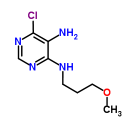 6-Chloro-N4-(3-Methoxy-propyl)-pyrimidine-4,5-diamine结构式