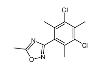 3-(3,5-dichloro-2,4,6-trimethylphenyl)-5-methyl-1,2,4-oxadiazole结构式
