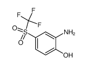 2-amino-4-(trifluoromethylsulfonyl)phenol结构式