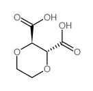 p-Dioxane-2,3-dicarboxylicacid, trans- (8CI) Structure