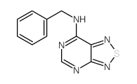N-benzyl-8-thia-2,4,7,9-tetrazabicyclo[4.3.0]nona-2,4,6,9-tetraen-5-amine结构式