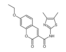 N-(4,5-dimethyl-1,3-thiazol-2-yl)-7-ethoxy-2-oxochromene-3-carboxamide结构式
