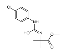 methyl 2-[(4-chlorophenyl)carbamoylamino]-2-methylpropanoate结构式