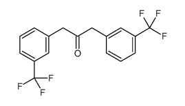 1,3-bis[3-(trifluoromethyl)phenyl]propan-2-one结构式