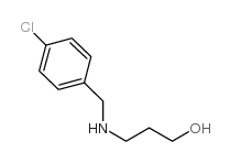 3-(4-氯苄基氨基)丙烷-1-醇结构式