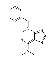 3-benzyl-N,N-dimethyl-adenine结构式