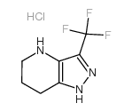 3-三氟甲基-4,5,6,7-四氢-4-氮杂吲哚盐酸盐结构式