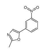 2-methyl-5-(3-nitrophenyl)-1,3-oxazole结构式