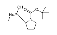 (S)-2-(甲基氨基甲酰基)吡咯烷-1-羧酸叔丁酯结构式