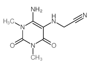 Acetonitrile,2-[(6-amino-1,2,3,4-tetrahydro-1,3-dimethyl-2,4-dioxo-5-pyrimidinyl)amino]- picture