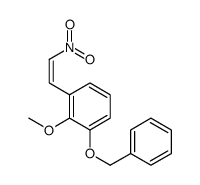 2-Methoxy-1-(2-nitroethenyl)-3-(phenylmethoxy)benzene Structure