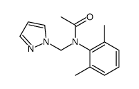 N-(2,6-dimethylphenyl)-N-(pyrazol-1-ylmethyl)acetamide Structure