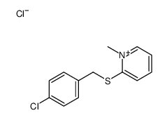 2-[(4-chlorophenyl)methylsulfanyl]-1-methylpyridin-1-ium,chloride Structure