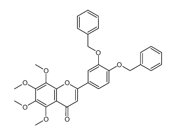 3',4'-Dibenzyloxy-5,6,7,8-tetramethoxyflavone Structure