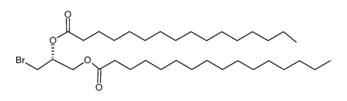 (2,R,S)-1-Bromo-2,3-dihexadecanoyloxypropane结构式