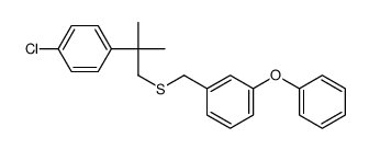 3-Phenoxybenzyl 2-(4-chlorophenyl)-2-methylpropyl thioether结构式