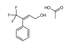 acetic acid,4,4,4-trifluoro-3-phenylbut-2-en-1-ol Structure