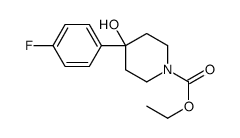 ethyl 4-(4-fluorophenyl)-4-hydroxypiperidine-1-carboxylate结构式