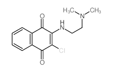 2-chloro-3-(2-dimethylaminoethylamino)naphthalene-1,4-dione结构式