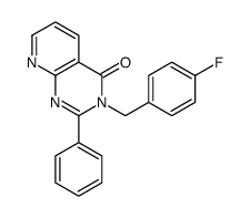 3-[(4-fluorophenyl)methyl]-2-phenylpyrido[2,3-d]pyrimidin-4-one Structure
