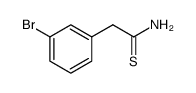 2-(3-bromophenyl)ethanethioamide Structure