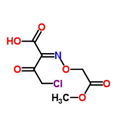 2-甲氧羰基甲氧亚胺基-4-氯-3-氧代丁酸结构式