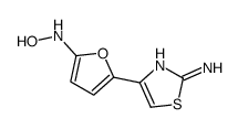 N-[5-(2-amino-1,3-thiazol-4-yl)furan-2-yl]hydroxylamine结构式