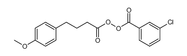 3-chlorobenzoic 4-(4-methoxyphenyl)butanoic peroxyanhydride Structure