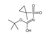N-[(1-甲基环丙基)磺酰基]氨基甲酸1,1-二甲基乙酯结构式