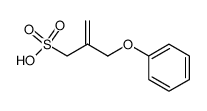 2-phenoxymethyl-prop-2-ene-1-sulfonic acid结构式