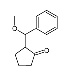 2-(methoxy(phenyl)methyl)cyclopentan-1-one结构式