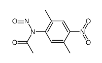 acetic acid-(2,5-dimethyl-4-nitro-N-nitroso-anilide)结构式
