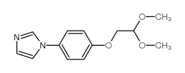 1-[4-(2,2-二甲氧基-乙氧基)-苯基]-1H-咪唑结构式