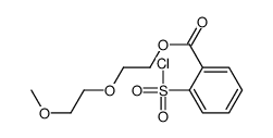 2-(2-Methoxyethoxy)ethyl 2-(chlorosulfonyl)benzoate结构式