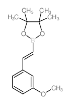 (E)-2-(3-甲氧基苯乙烯基)-4,4,5,5-四甲基-1,3,2-二氧杂硼烷结构式