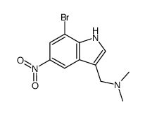 7-bromo-5-nitrogramine Structure
