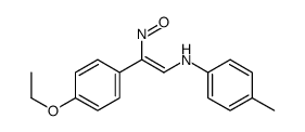 N-[2-(4-ethoxyphenyl)-2-nitrosoethenyl]-4-methylaniline结构式