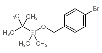 1-Bromo-4-[[[(1,1-dimethylethyl)dimethylsilyl]oxy]methyl]benzene Structure