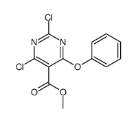methyl 2,4-dichloro-6-phenoxypyrimidine-5-carboxylate Structure