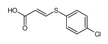 3-(4-chlorophenylthio)-2(E)-propenoic acid结构式